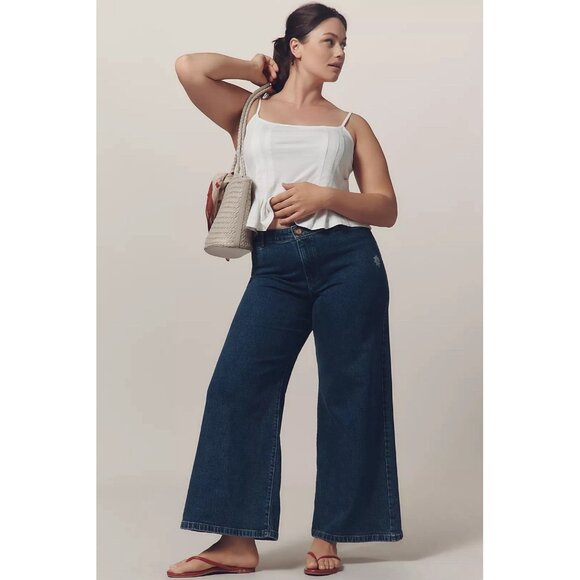 NWT Size 32  - Maeve Wide-Leg Jeans Strawberry Embroidered (NWT US$ 158) - Picture 13 of 16